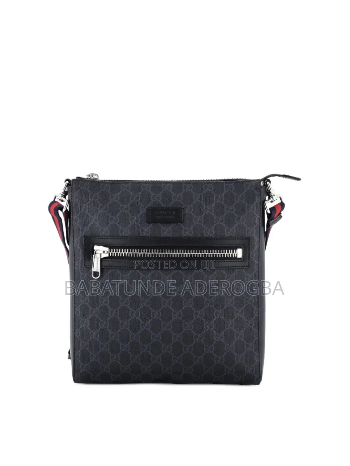Authentic Gucci GG Supreme Large Messenger Crossbody Bag