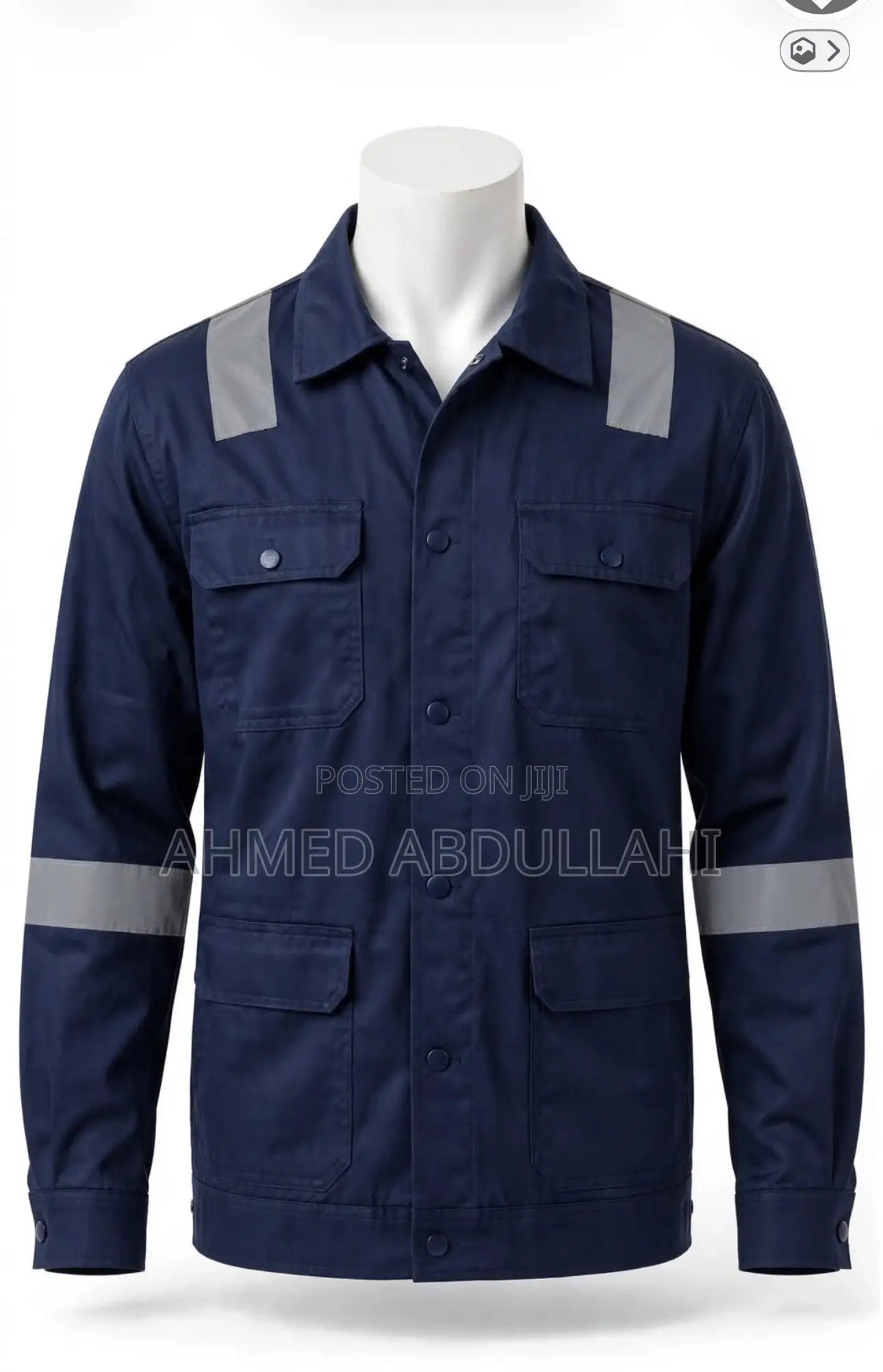 Navy Blue Jacket and Trousers Safety Coveralls
