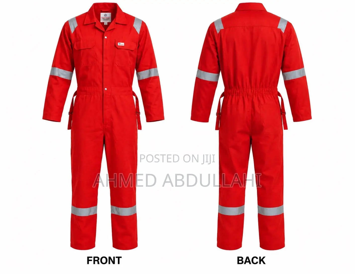 Red Coveralls With Reflective