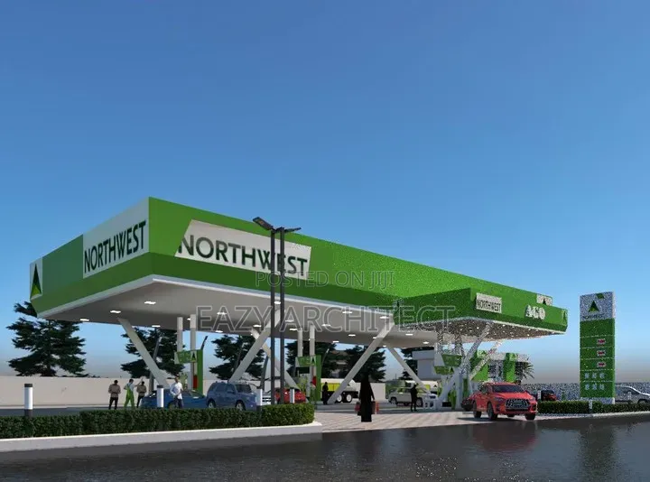 Petroleum Station Design, Full Architectural Drawing and Approval