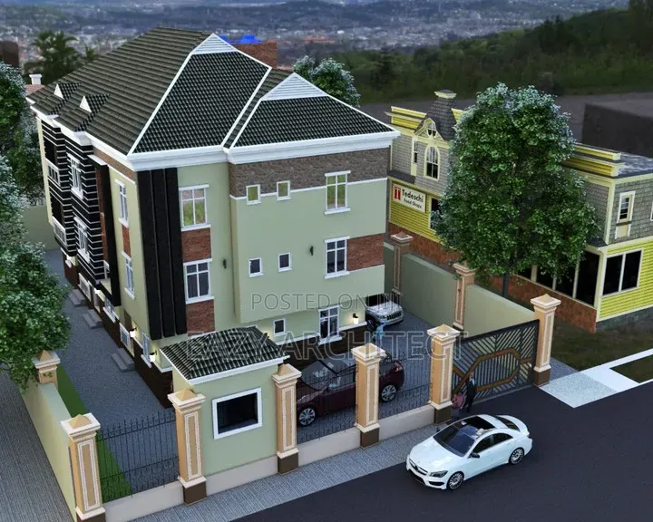 Full Architectural Drawing, Design of Shopping Mall