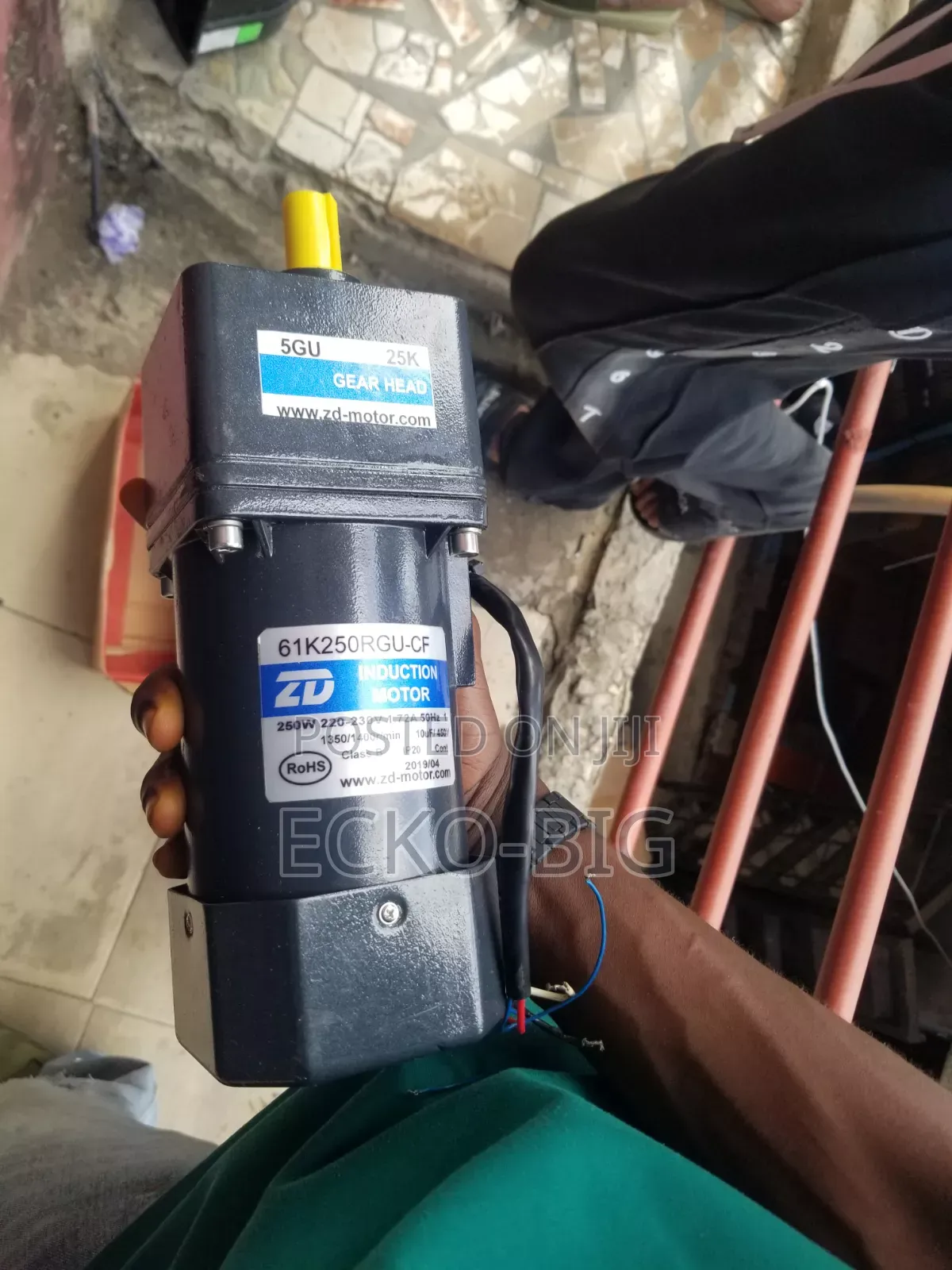 ZD Motor 250W Induction Gear Motor
