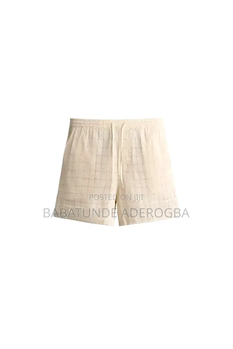 Zara Check Jacquard Linen/ Cotton Shirts and Bermuda Shorts