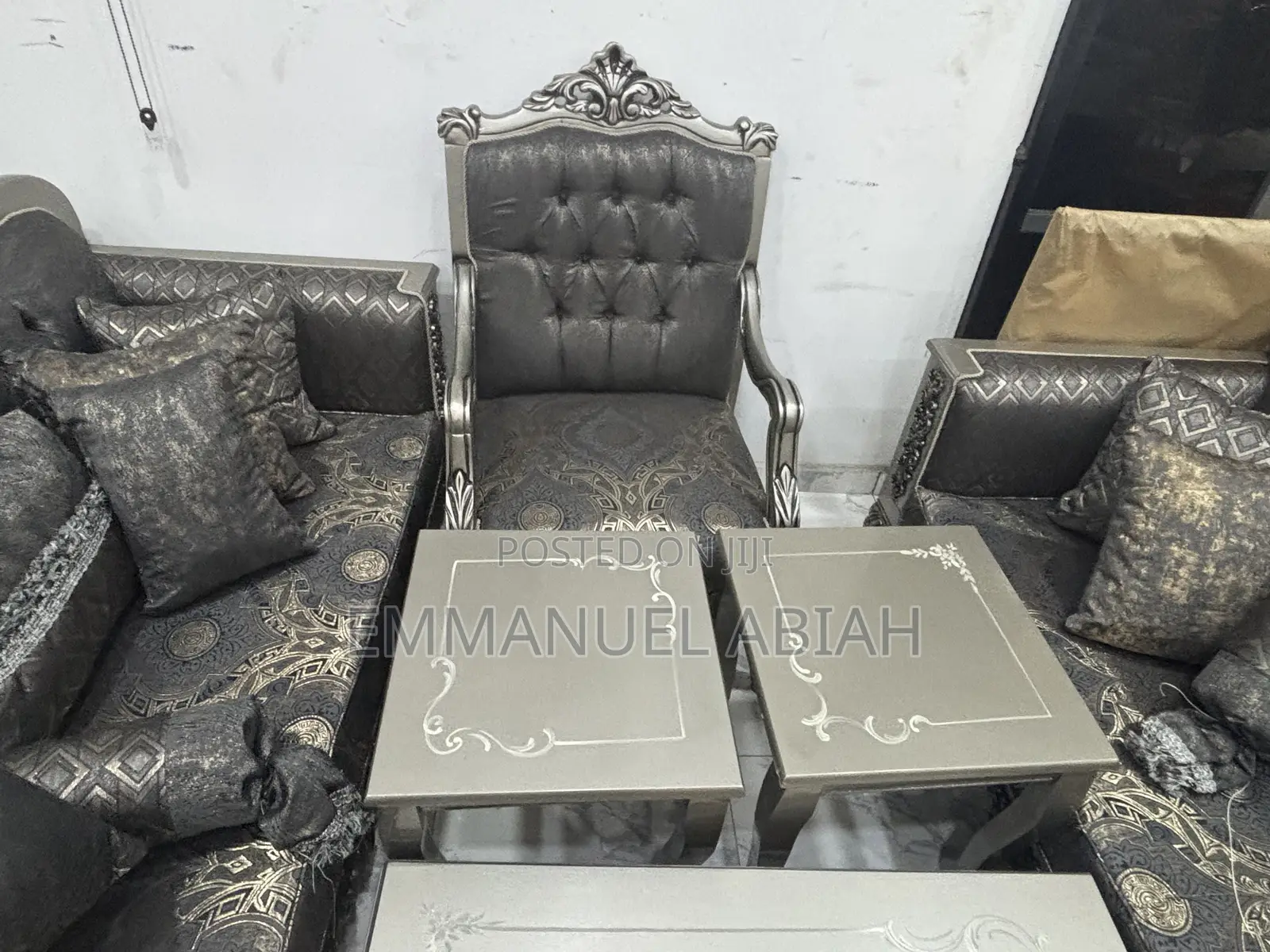 Premium Turkey Living Room Chair Set Elegant Luxurious