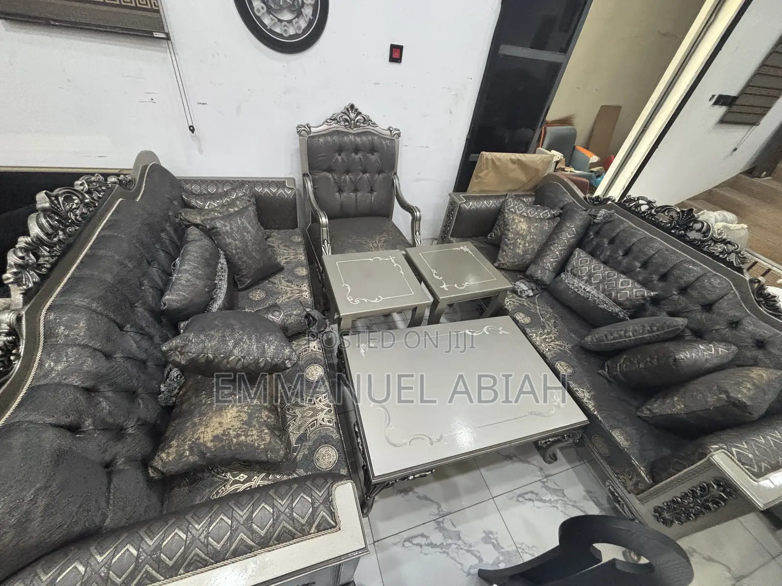 Premium Turkey Living Room Chair Set Elegant Luxurious