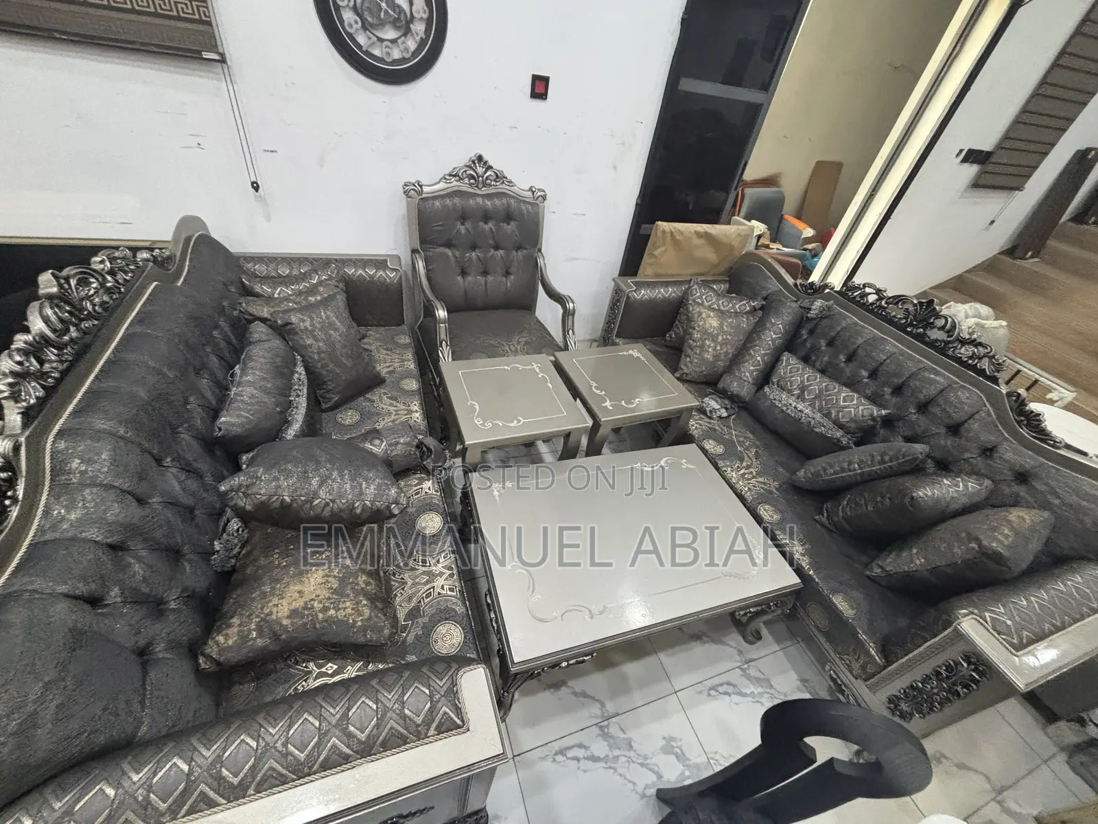 Premium Turkey Living Room Chair Set Elegant Luxurious