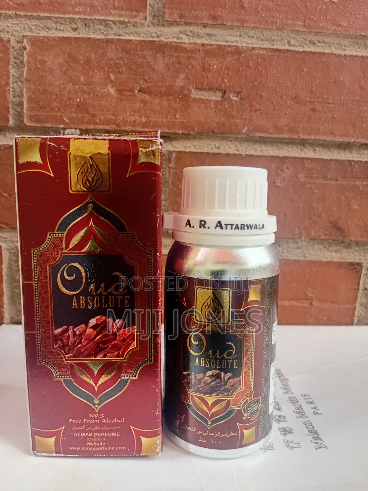 Oud Absolute 100ml Perfume Oil– Premium 48-Hour Long-Lasting Fragrance