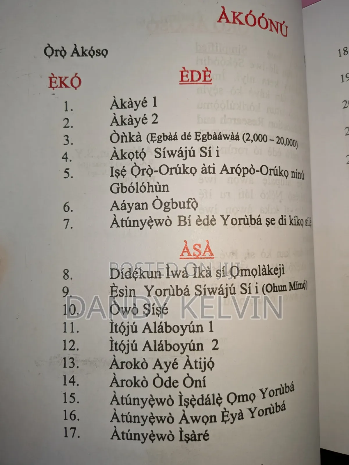 Simplified Yoruba Jss1-3