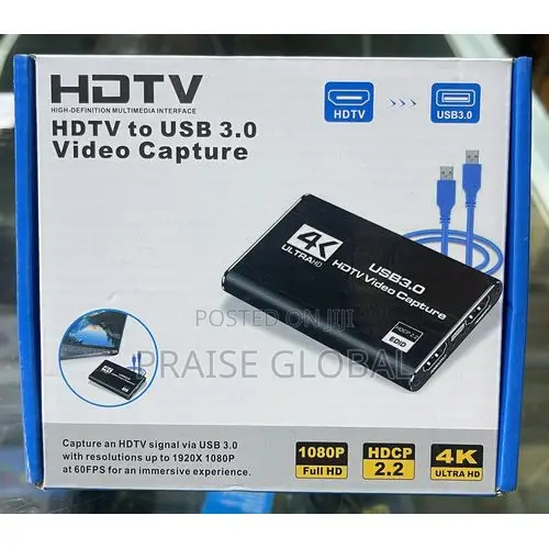 USB 3.0 Video Capture Card - 1080P 60FPS Full HD Stream Recording