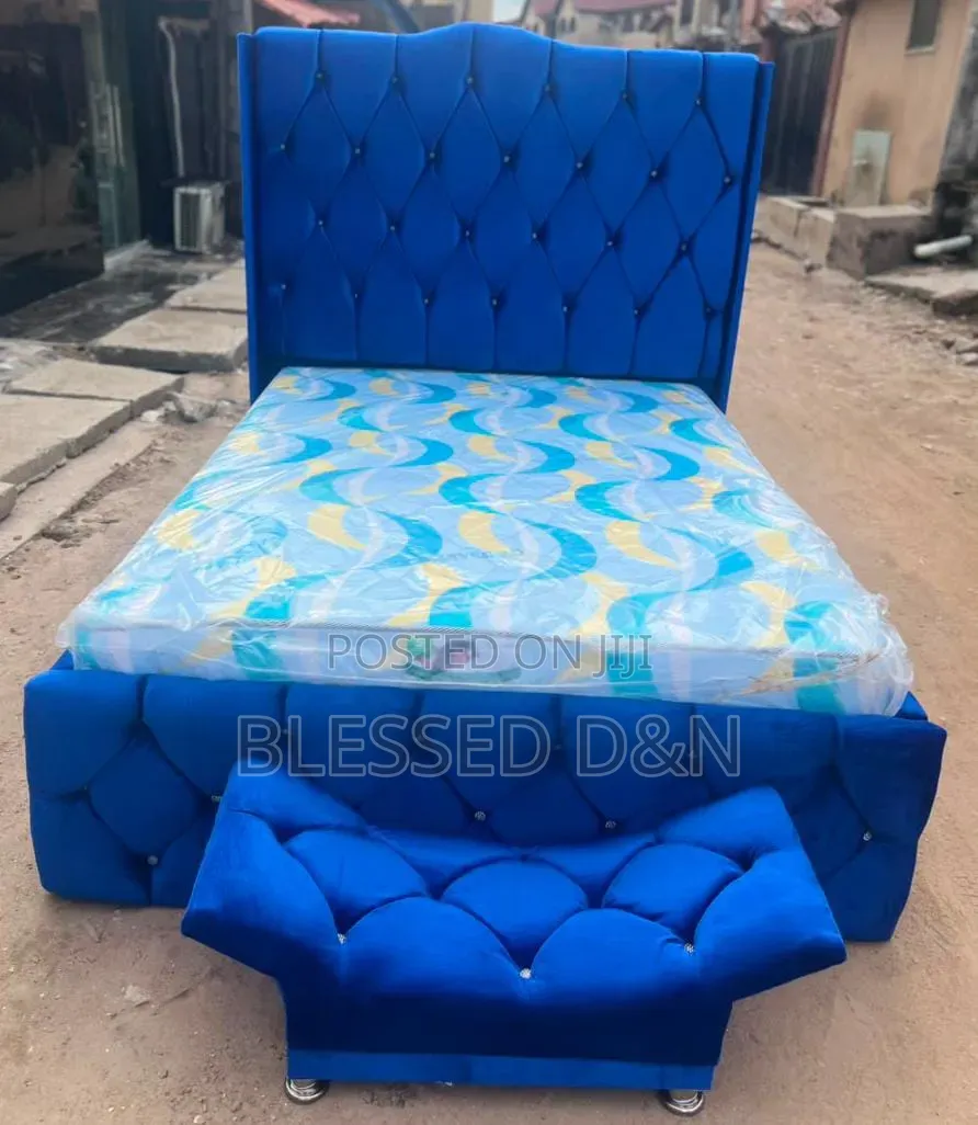 Blue Bed Frame