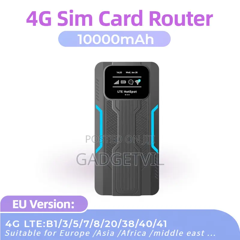 4G WiFi6 Portable WiFi Hotspot Router With Power Bank Function