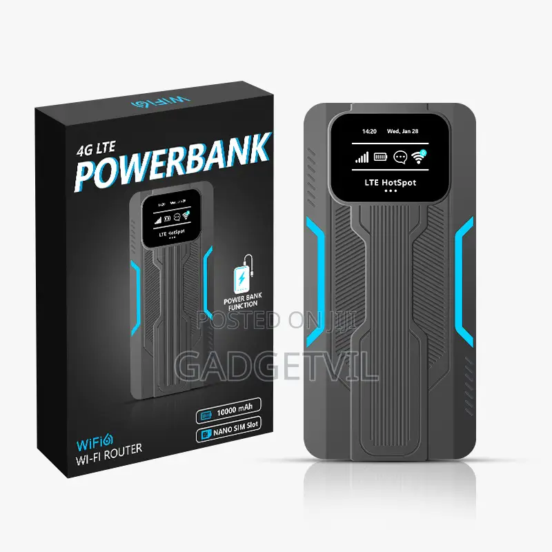 4G WiFi6 Portable WiFi Hotspot Router With Power Bank Function
