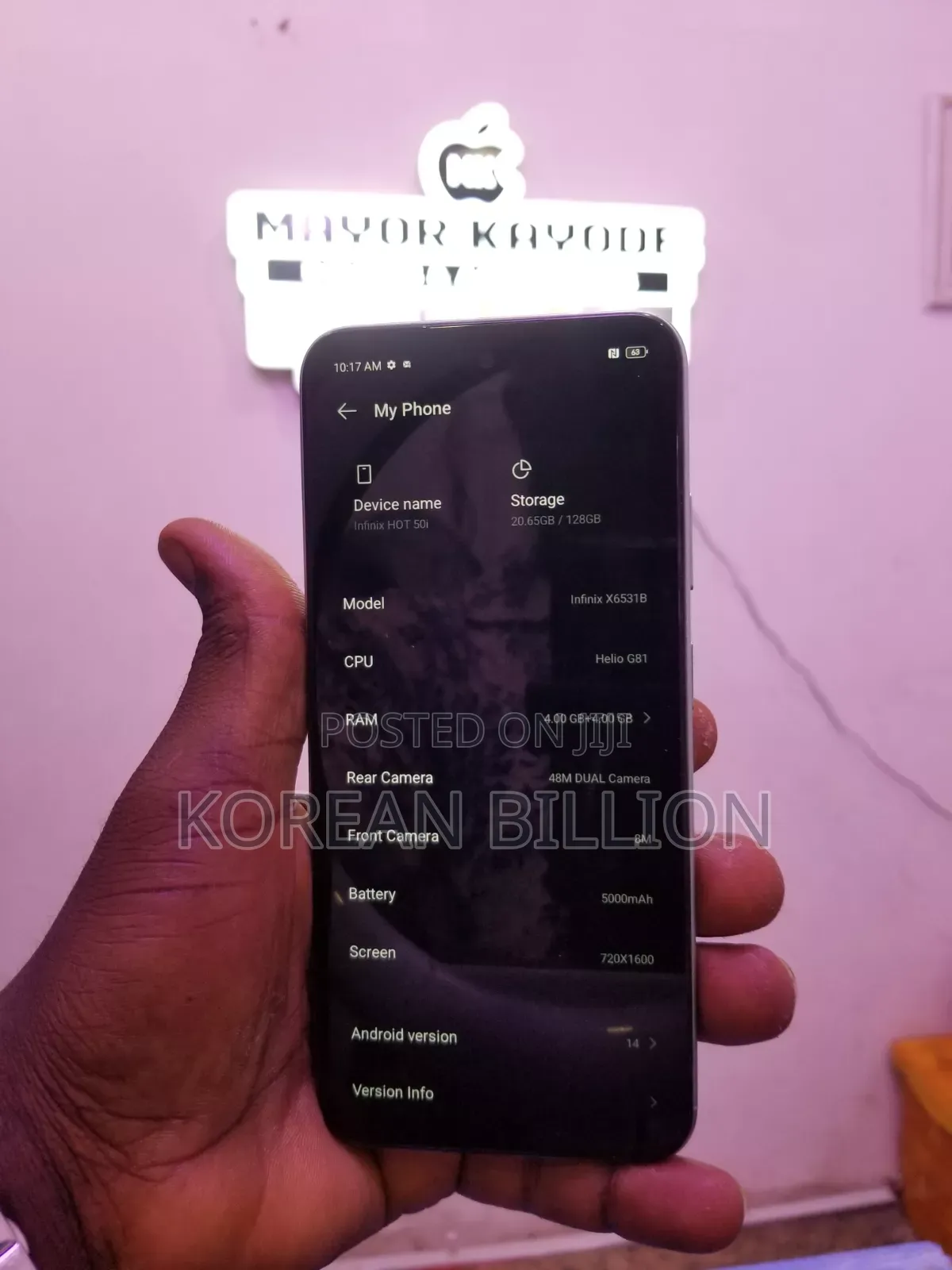 Infinix Hot 50i 128 GB Blue