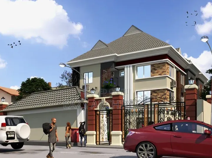 Design Duplex of 5 Bedroom Full Architectural Drawing