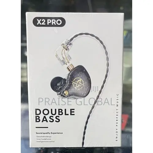 X2 PRO Double Bass Wired Earphones With Detachable Cable Mic