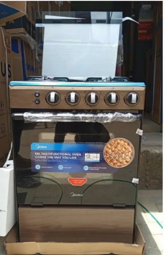 Midea 50×55 3in1 Standing Gas Cooker With 4 Burners