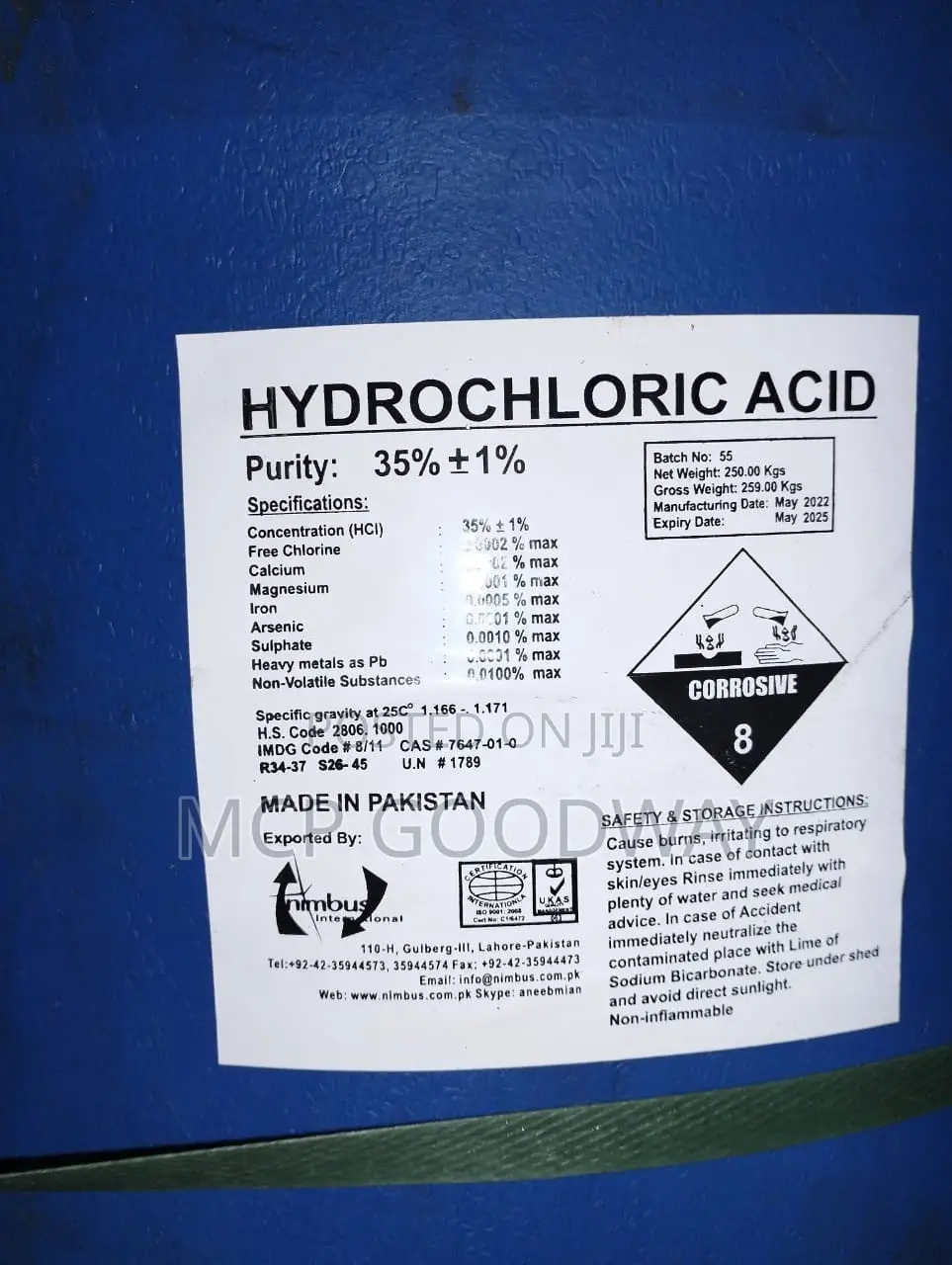 Hydrochloride Acid 35+1%