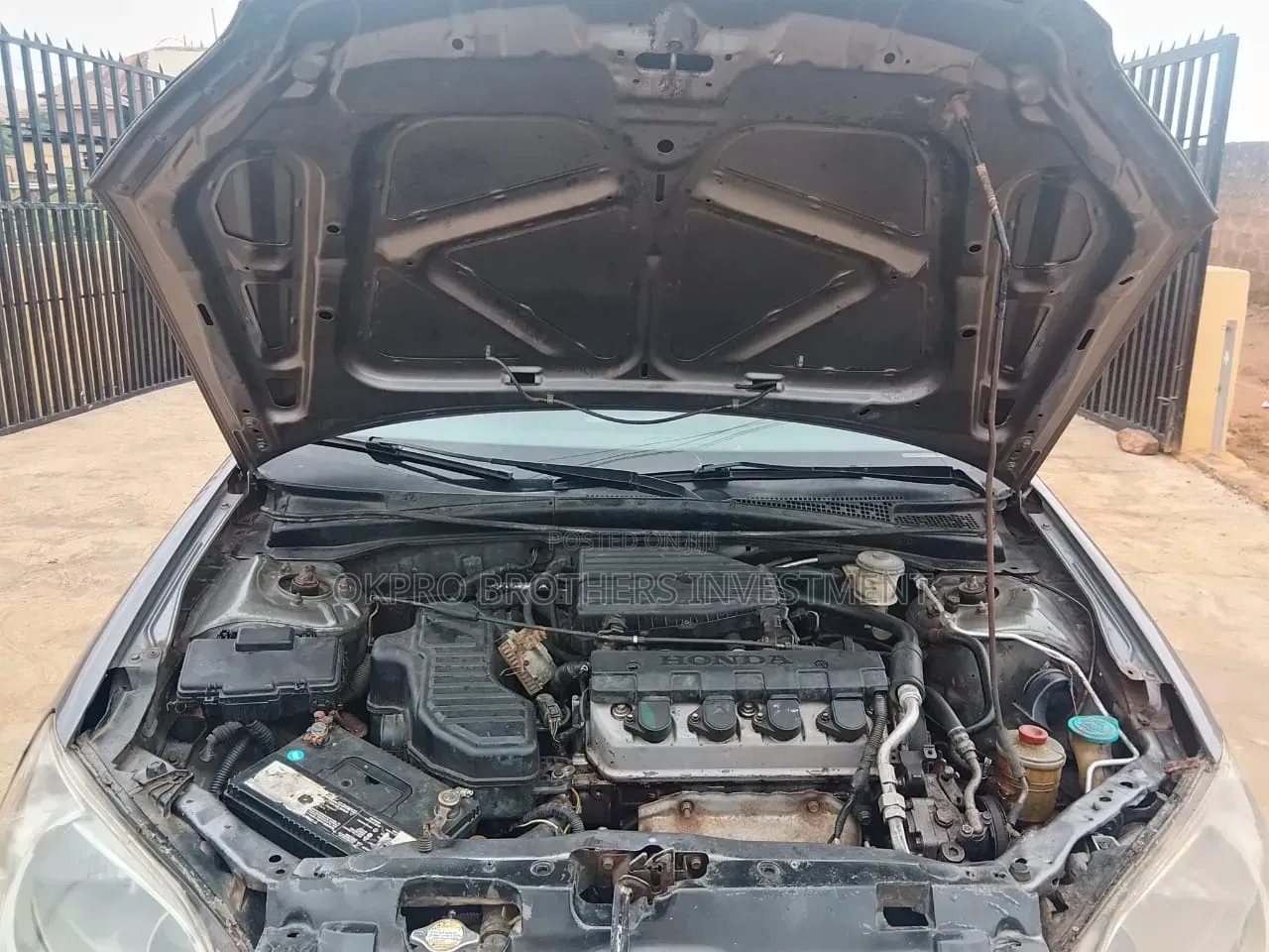 Honda Civic DX 4dr Sedan (1.7L 4cyl 4A) 2002 Gray