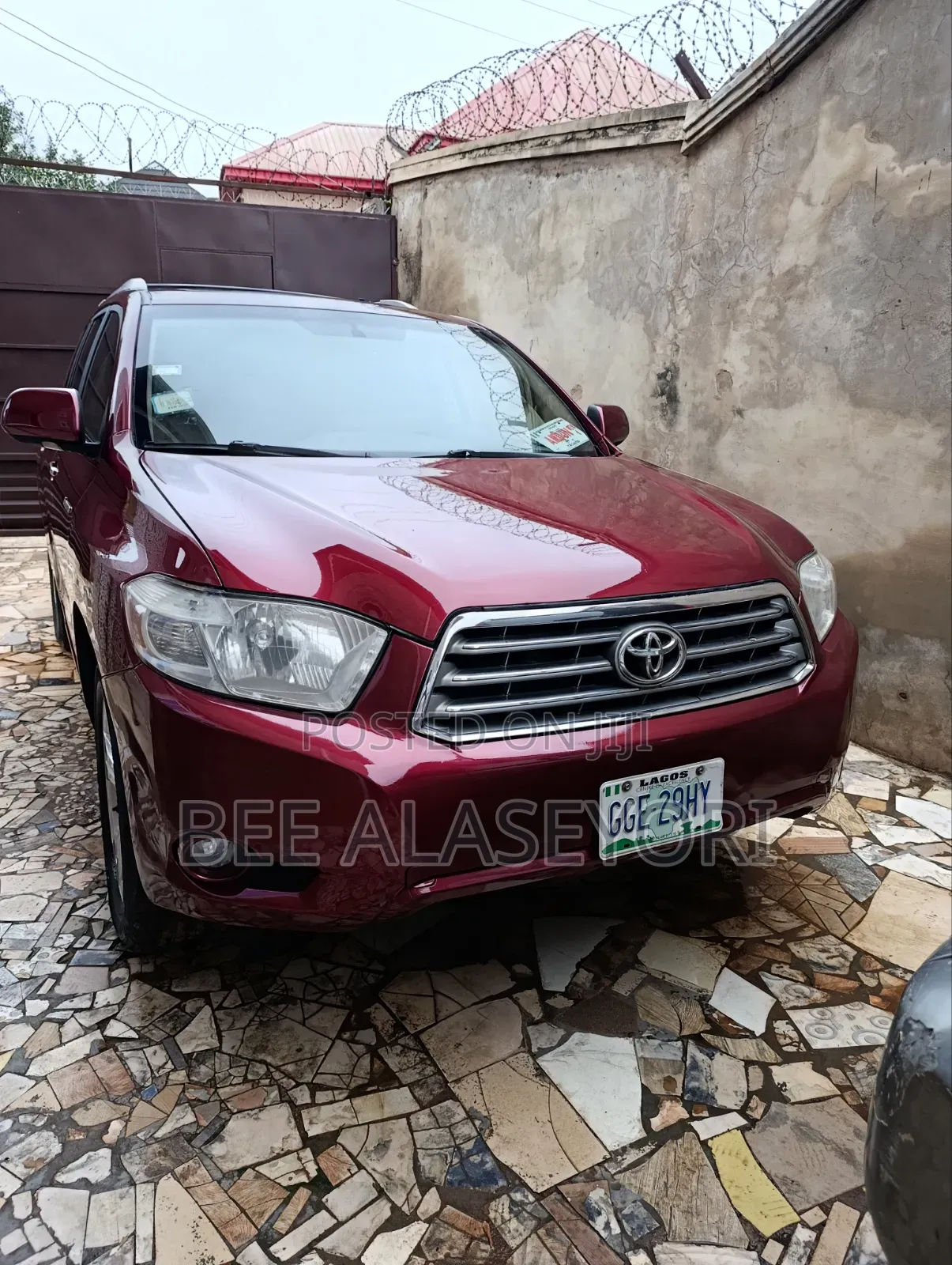 Toyota Highlander 2008 Burgundy