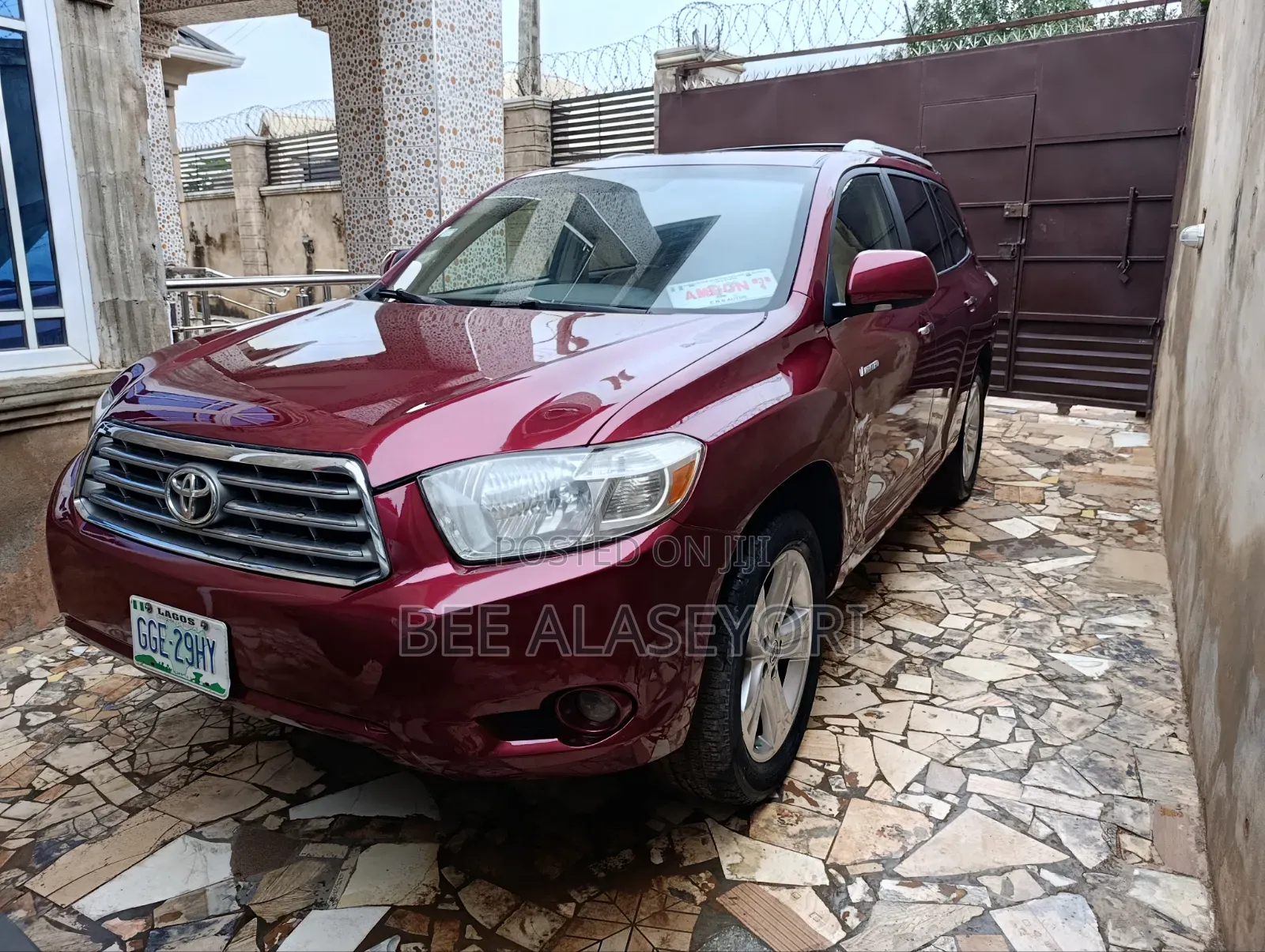 Toyota Highlander 2008 Burgundy