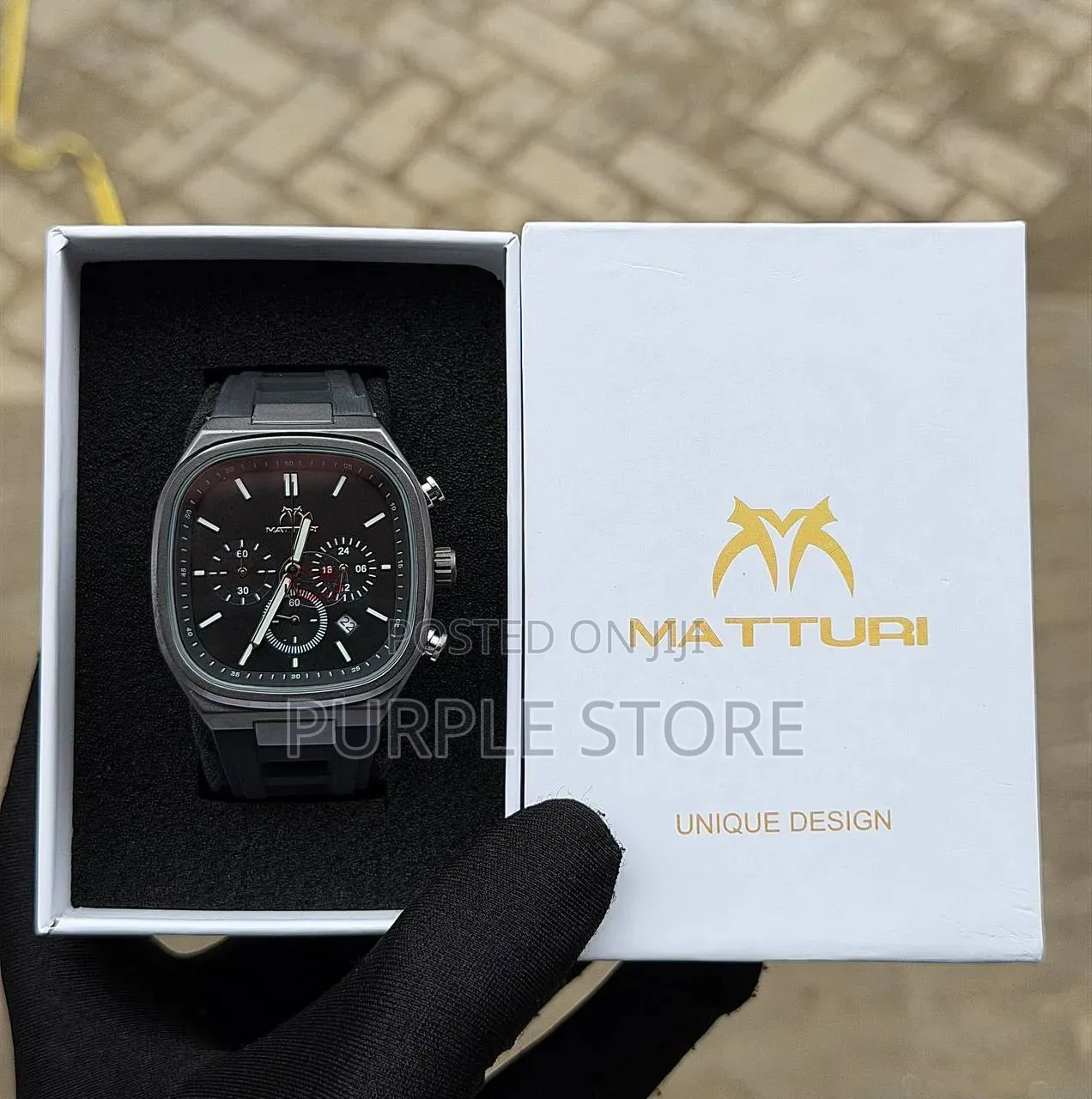 Matturi Chronograph Square Dial Watch