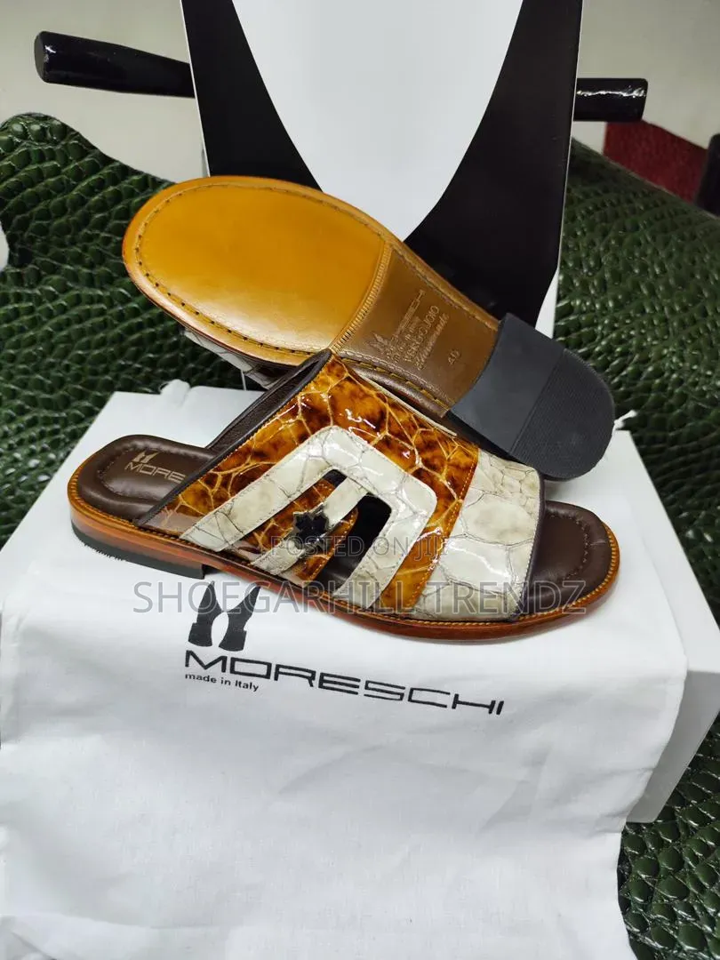 Moreschi Palm Slippers and Half Shoes