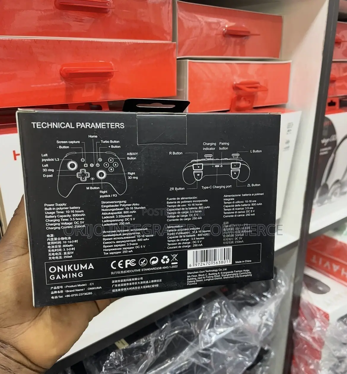 Onikuma Wireless Dual-Mode Gaming Pad C1