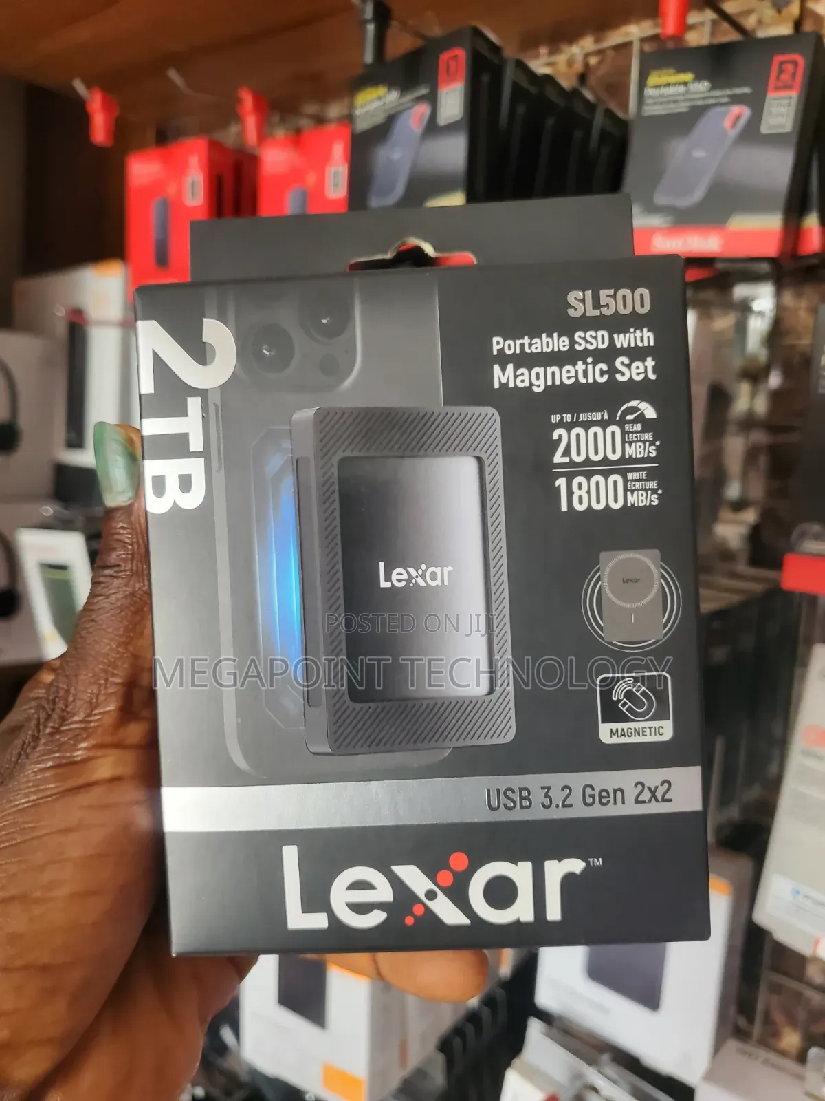 Lexar SL500 1tb Portable External SSD 2000mbps