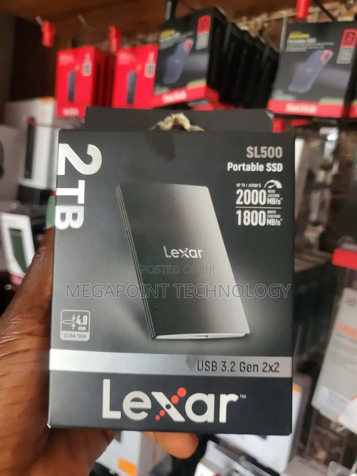 Lexar SL500 1tb Portable External SSD 2000mbps