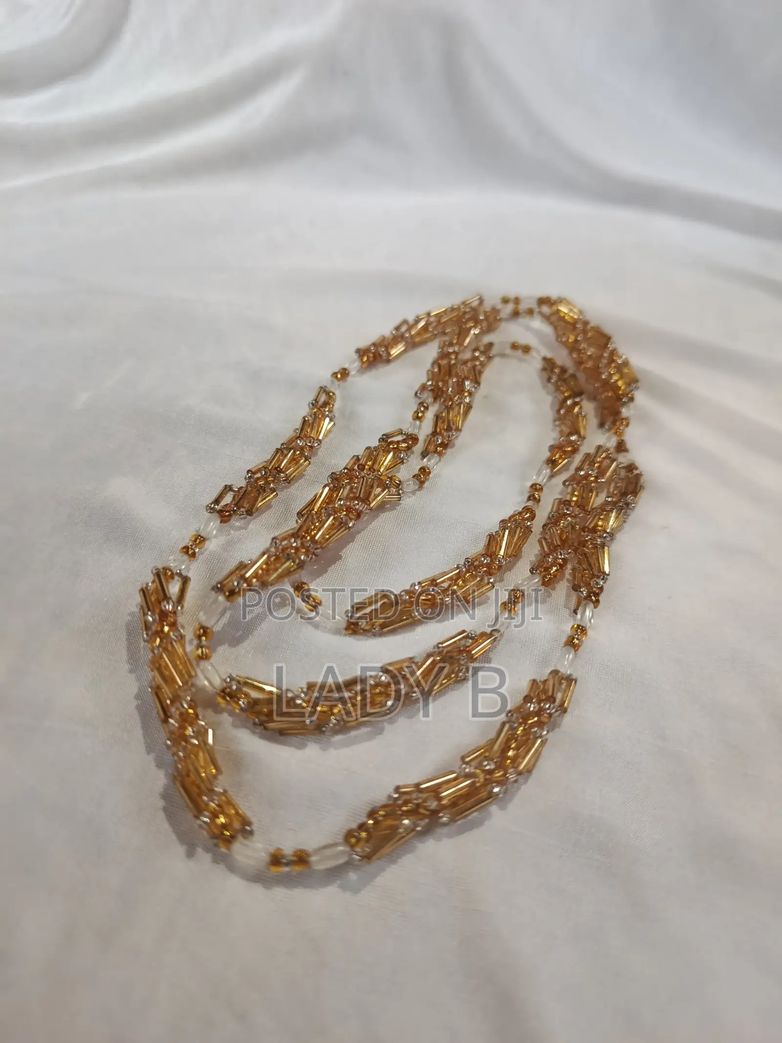 Dangling Spiral Amber Beaded Jewelry Set