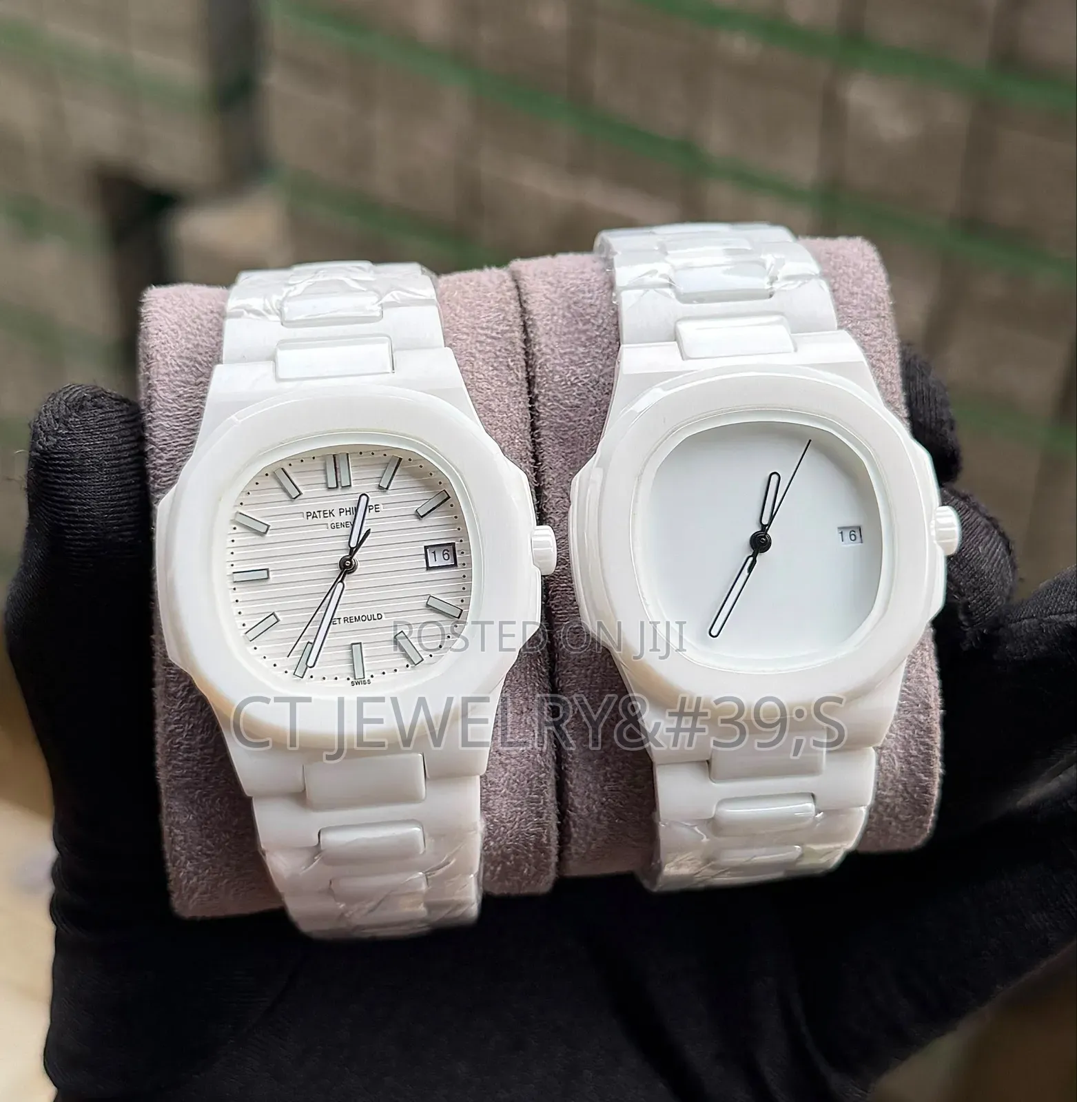 High White Ceramic Patek Philippe Nautilus Custom Timepiece