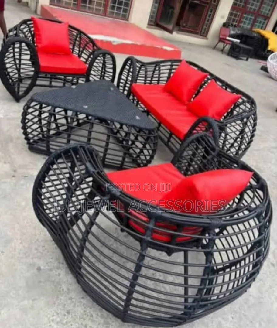 Outdoor Cane Chair, 4 Seater