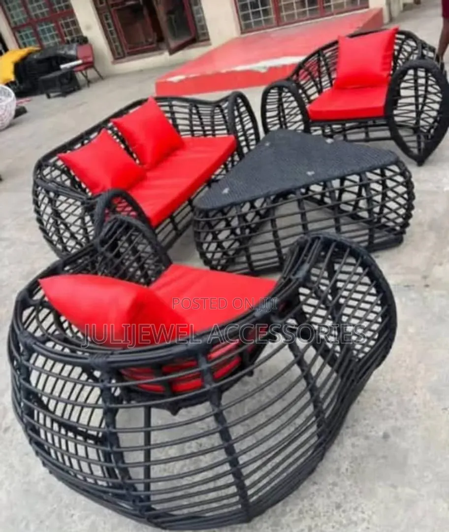 Outdoor Cane Chair, 4 Seater