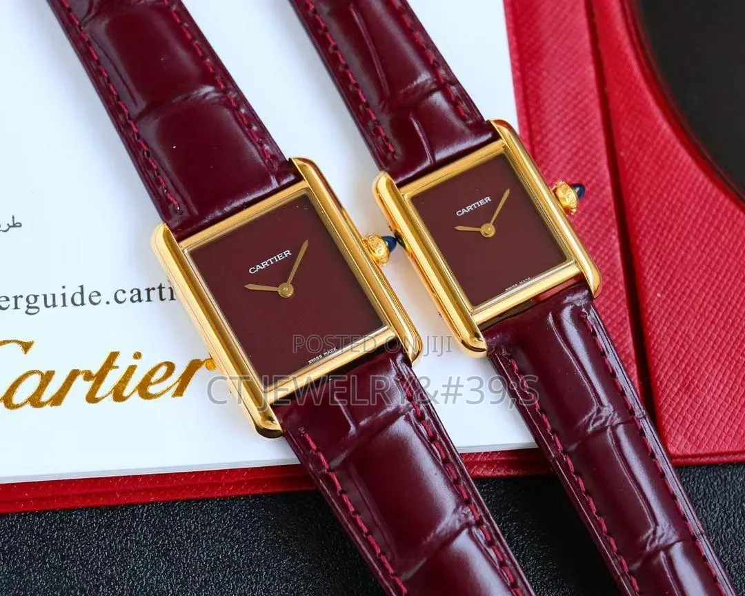 Cartier Tank Louis for Couples Yellow Gold Rectangular Cases (Combo)