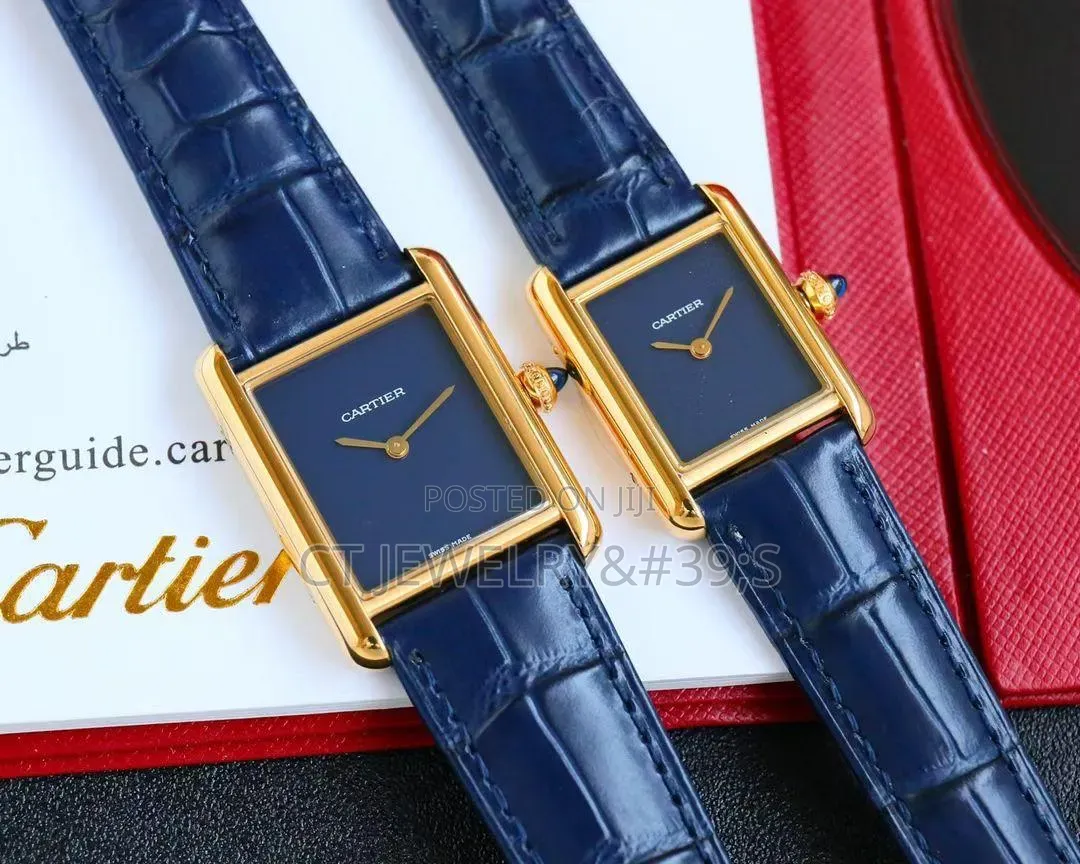 Cartier Tank Louis for Couples Yellow Gold Rectangular Cases (Combo)