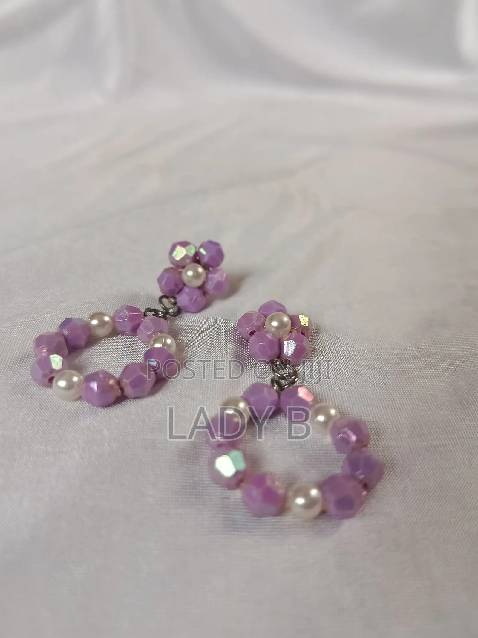 Dainty Flowery Lavender Nature-Inspired Jewelry Set