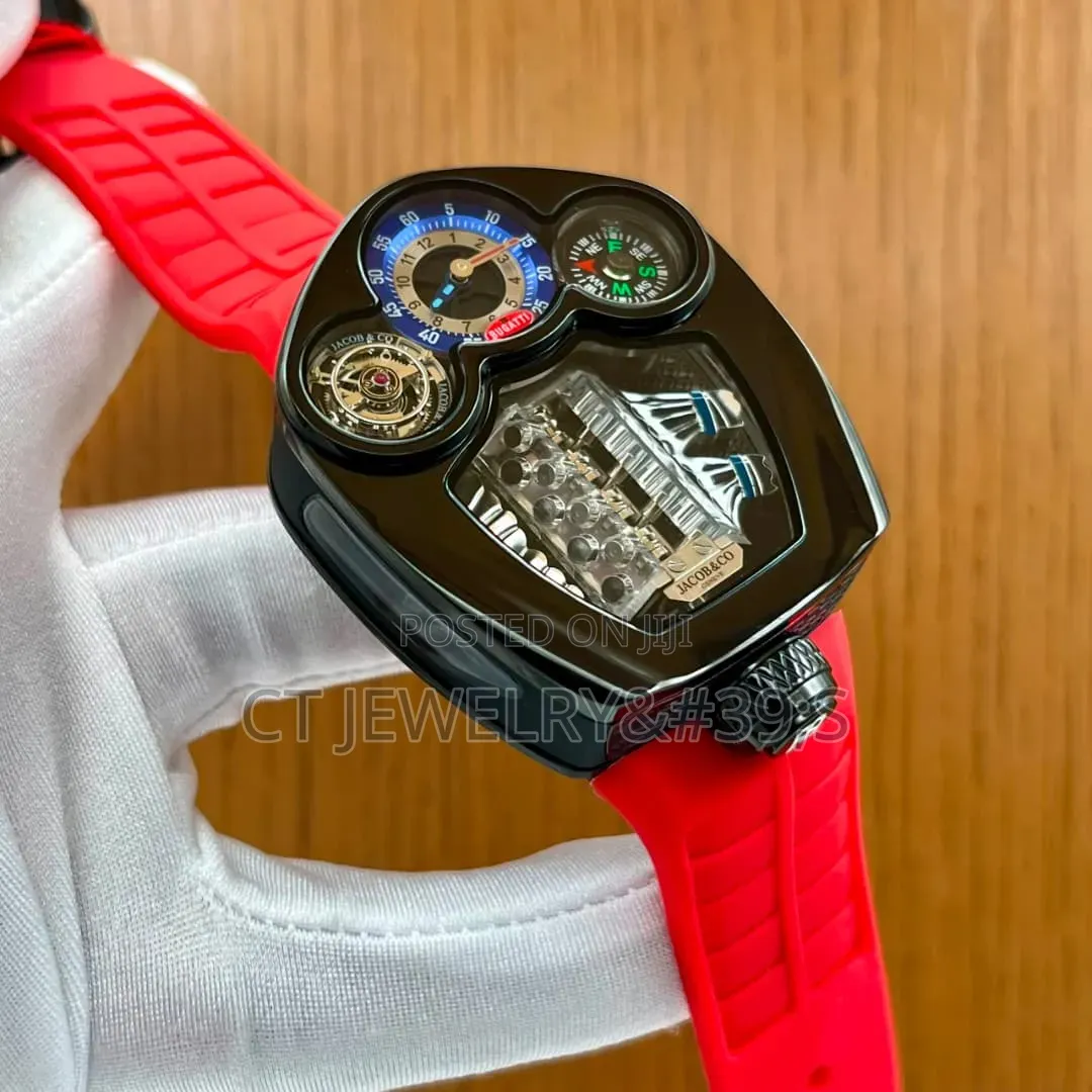 Luxury Jacob Co. Bugatti Tourbillon Wristwatch
