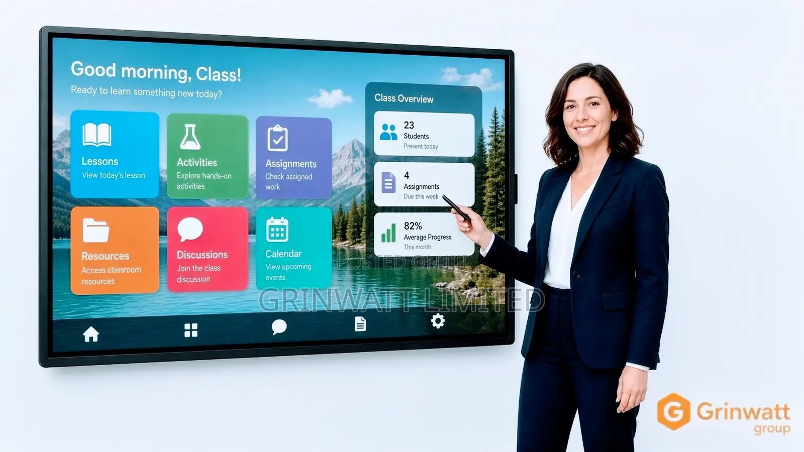 Classroom SmartBoard Touch Screen
