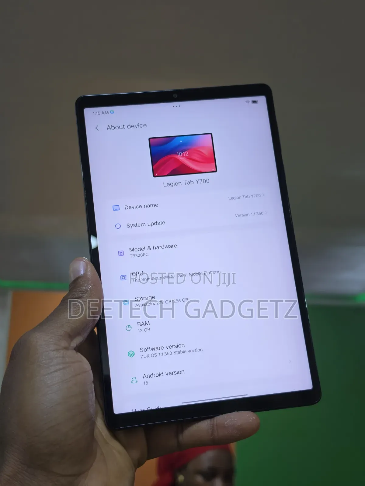Lenovo Legion Y700 (2023) 256 GB Black