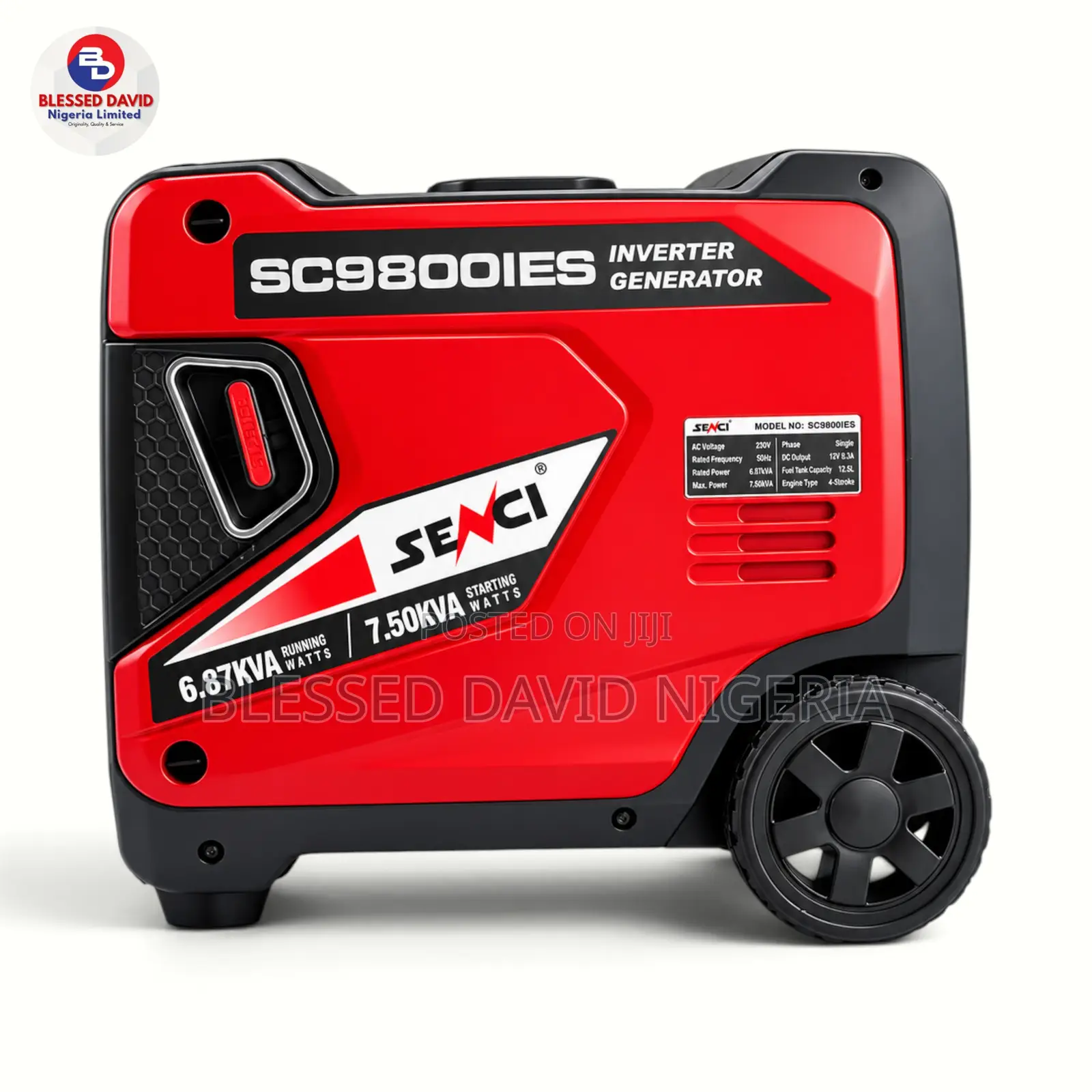 Senci SC9800iES 6.87kva / 7.5kva Silent Inverter Petrol Generator