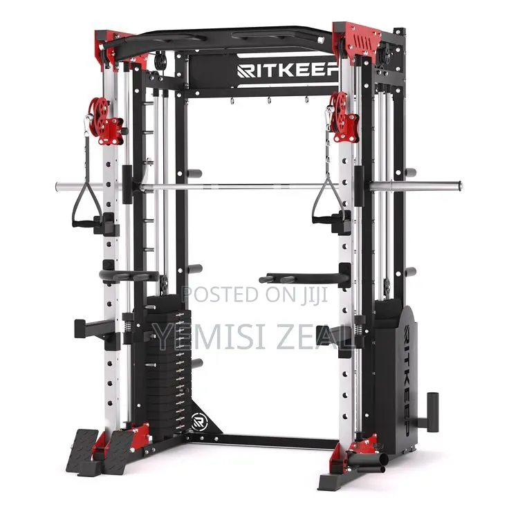 Smith Machine Workout Fitness Equipment With Utility Weight Bench