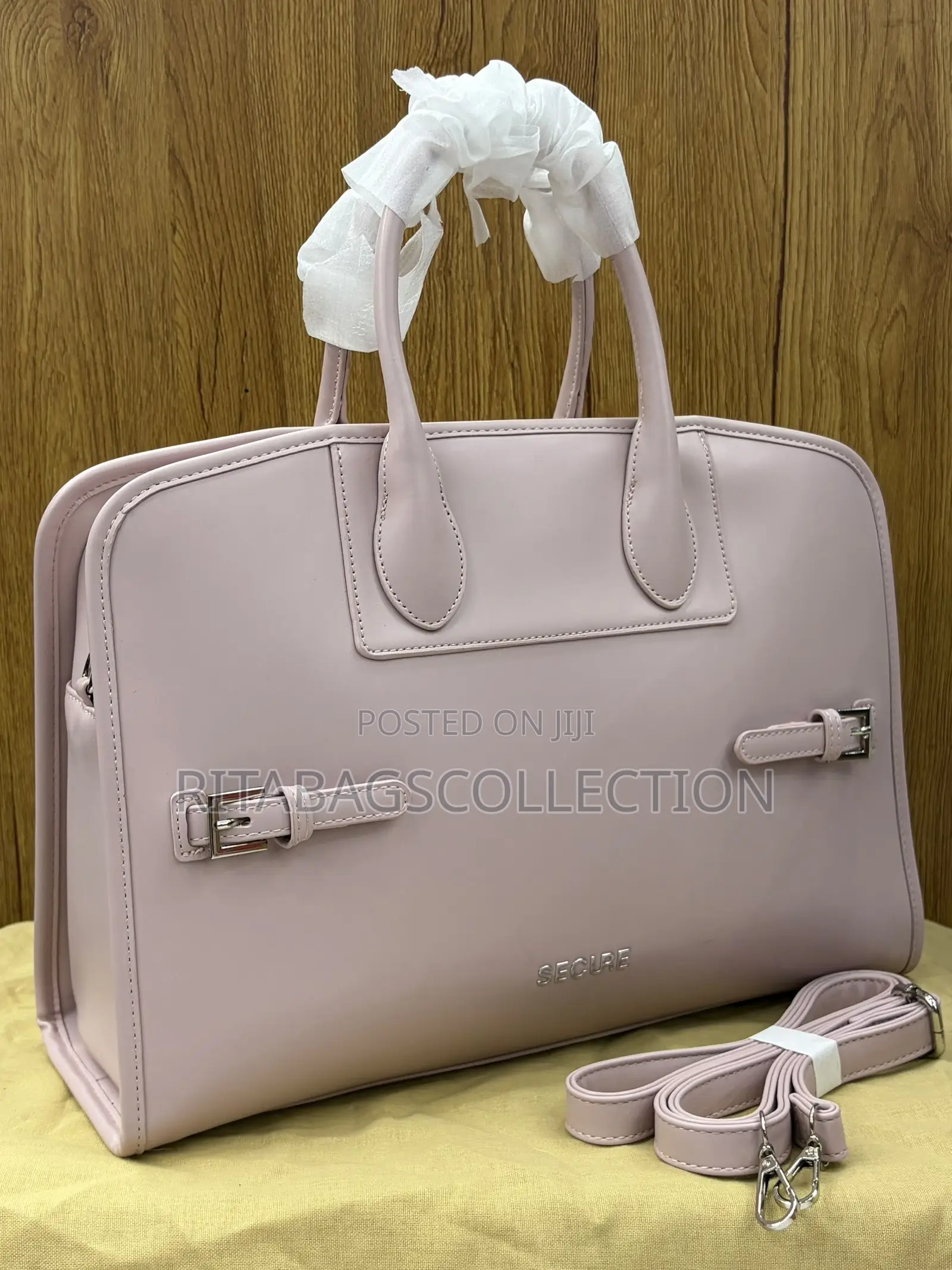 Structured Leather-Textured Top-Handle Handbag