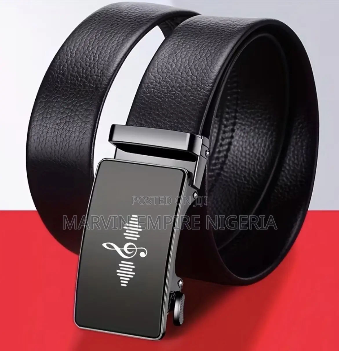 Marvin Empire Customized Men’s Belt With Musical Note Design