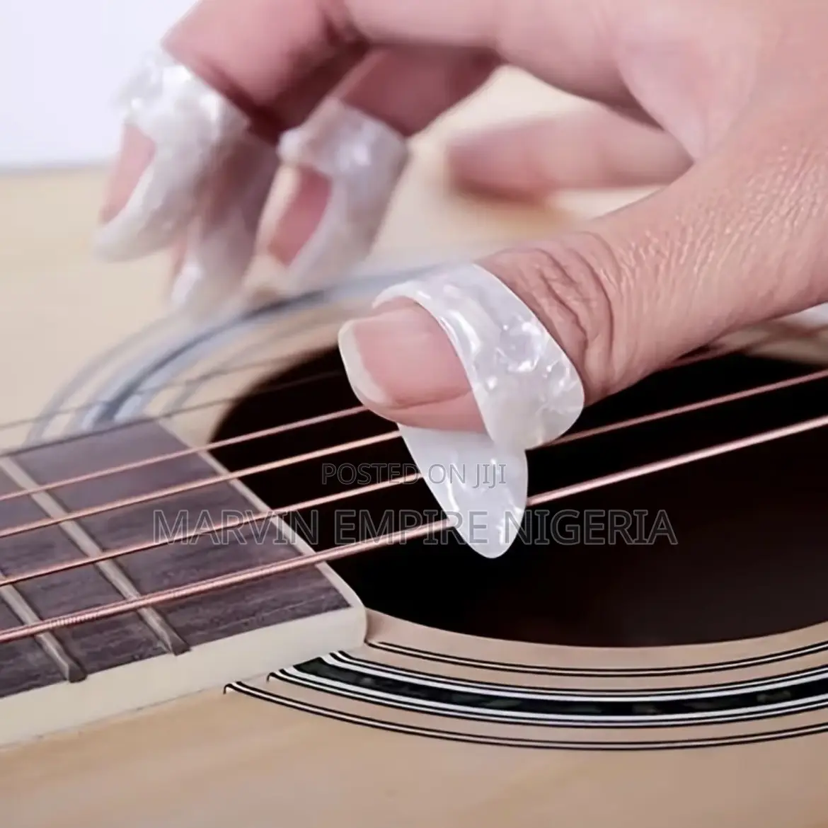 4pcs Multi Color Guitar Finger Picks Set for Finger Style Picking