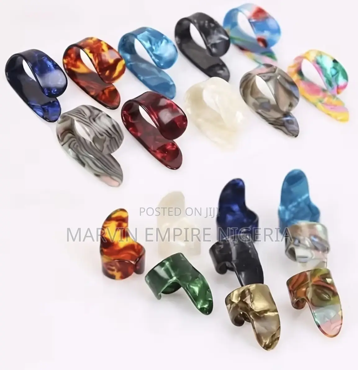 4pcs Multi Color Guitar Finger Picks Set for Finger Style Picking