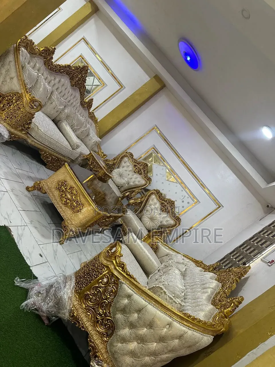 High Quality Luxury Egyptian 8-Seater Royal Sofa