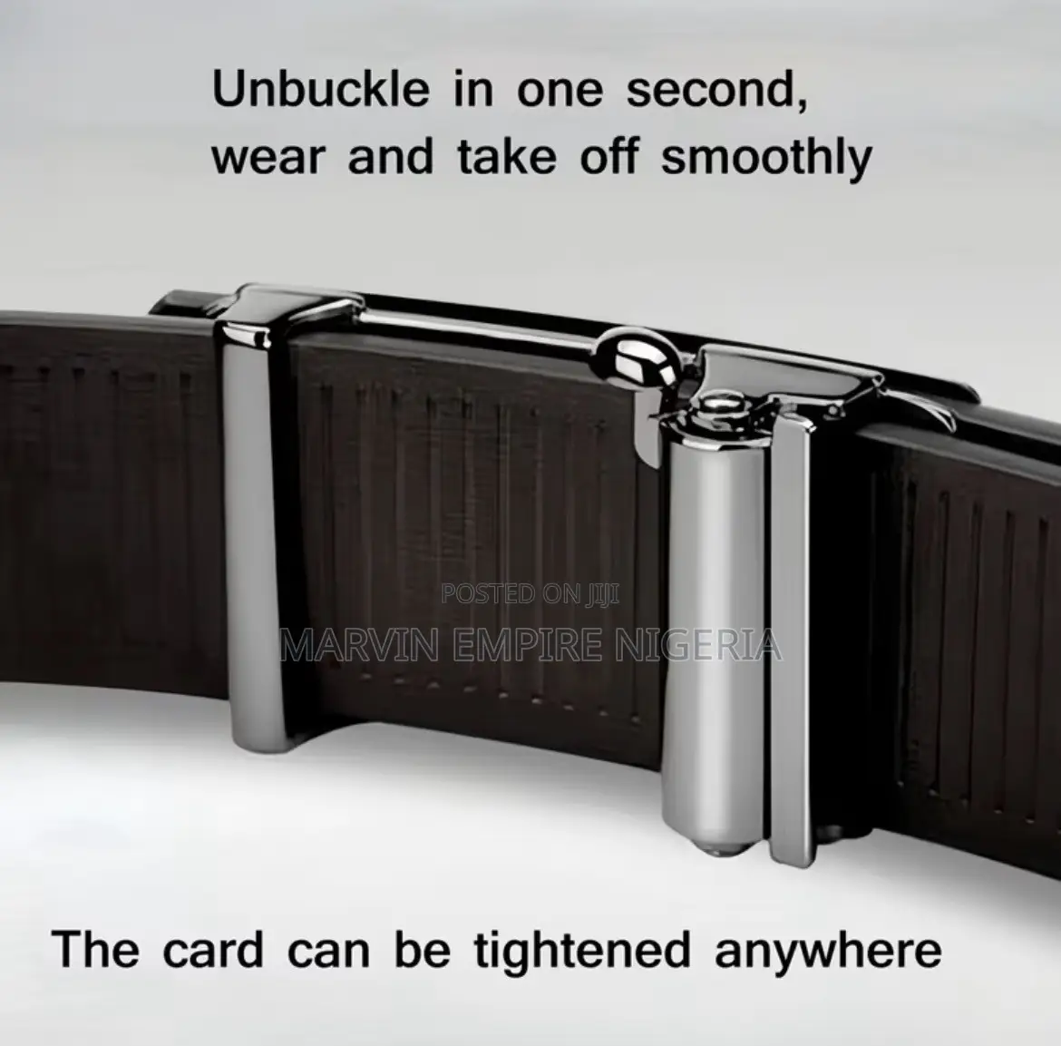 Guitar Designed Trendy Solid Color Men'S Belt Automatic Buckle