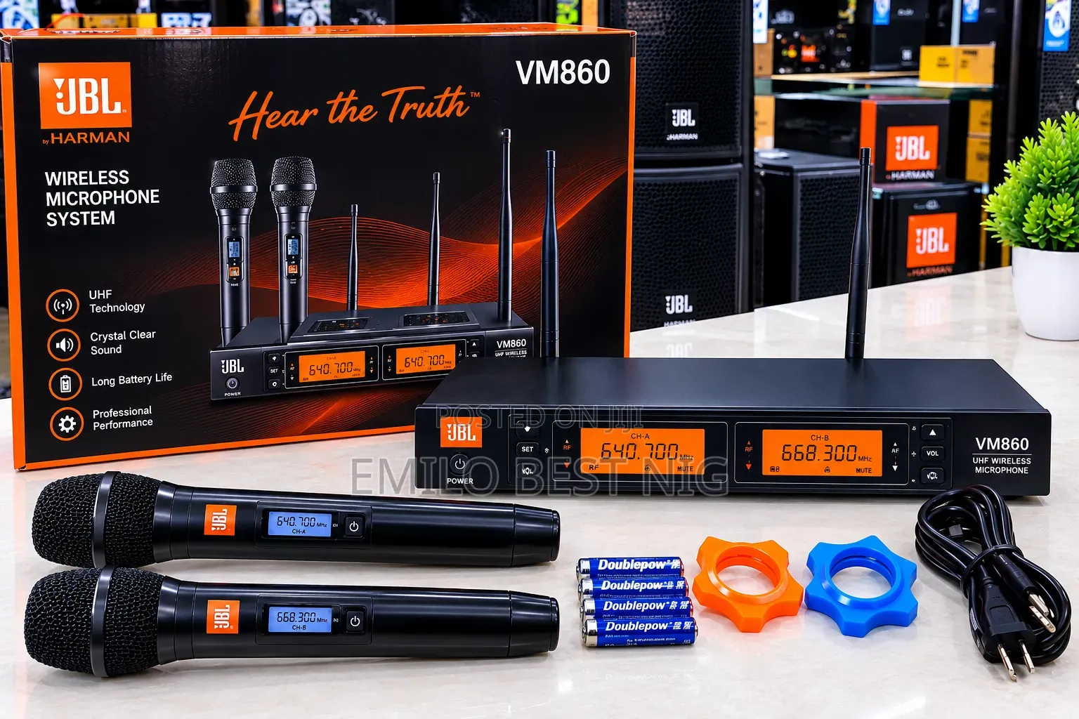 VM 860 Original JBL 2 Handle Wireless Microphone