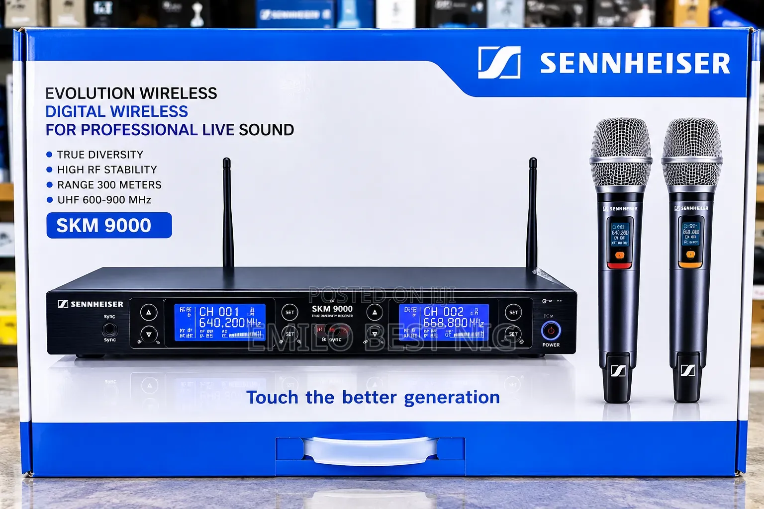2 Handle Model SKM 9000 Sennheiser Microphone