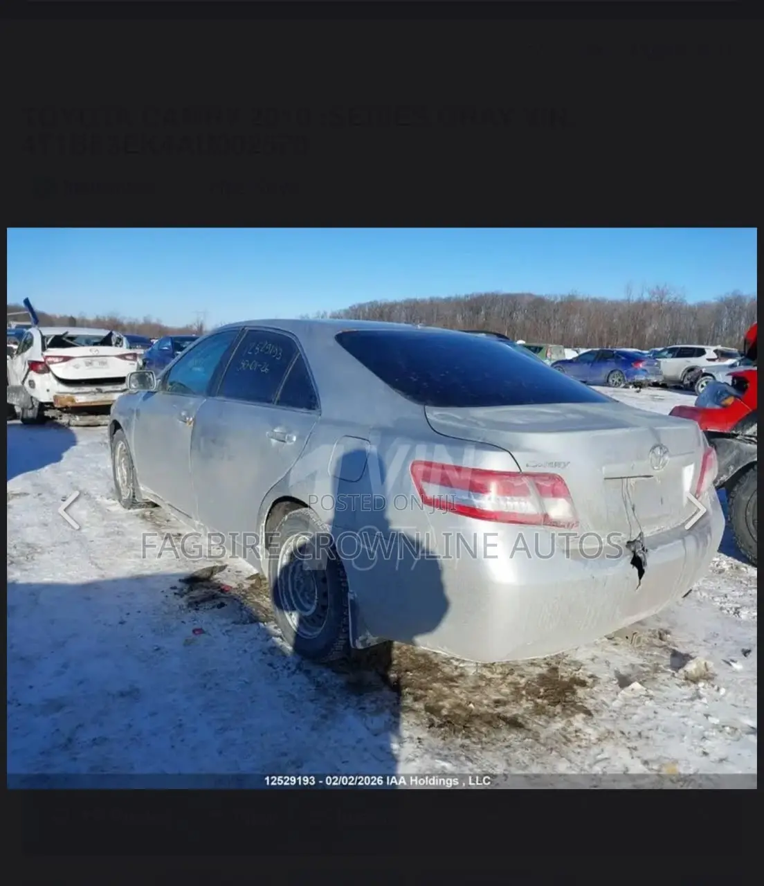 Toyota Camry LE 4dr Sedan (2.5L 4cyl 6AM) 2010 Silver